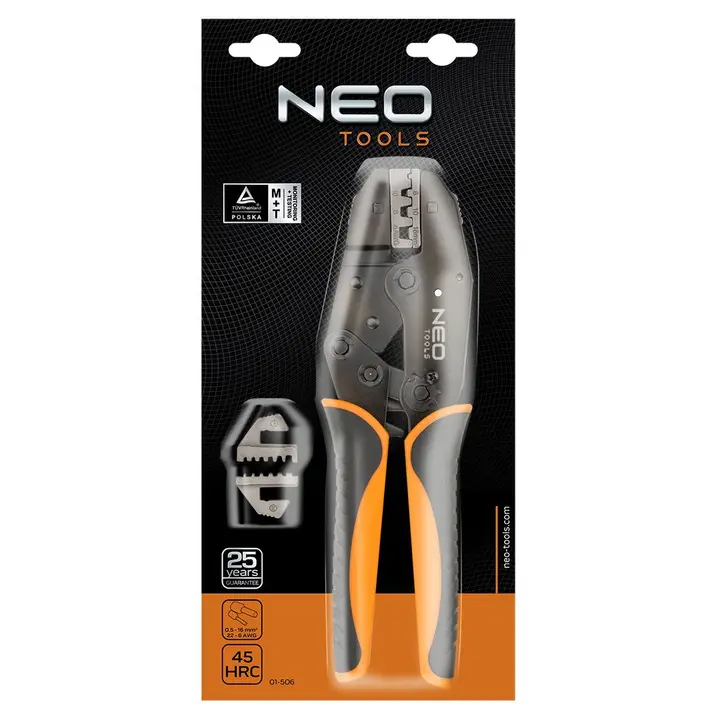Hülse sıkıştırma pensesi 0.5 - 16 mm2 (22-6 AWG)
