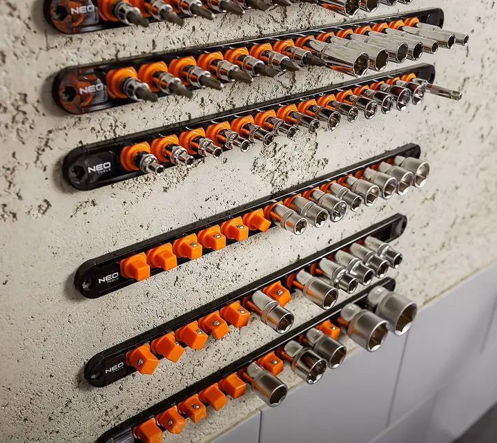 Adaptör tutucuları 1/4, 3/8, 1/2 - 6 parça set