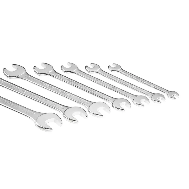 Çift ağızlı anahtar seti, CrV, DIN 3110, 8 parça 6-22mm