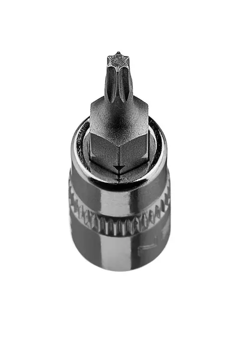 Torx TX10 1/4 lokma üzerine uç, kısa, 37 mm