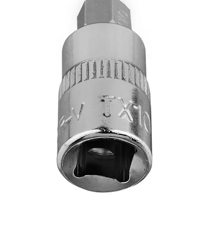 Torx TX10 1/4 lokma üzerine uç, kısa, 37 mm