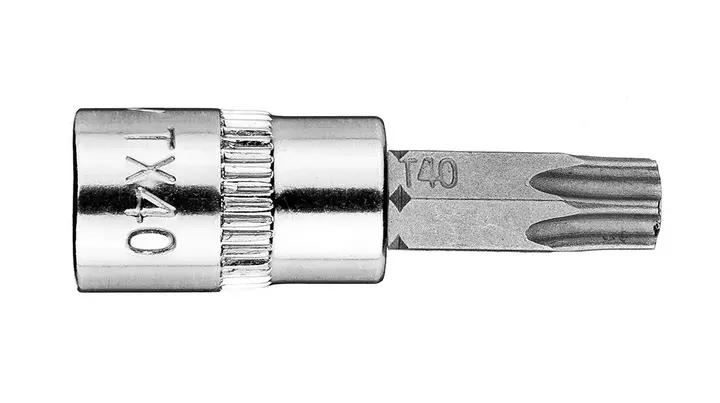Torx TX40 1/4 lokma üzerine uç, kısa, 37 mm