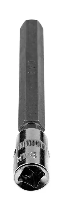 1/4 lokma üzerinde H8 altıgen uç, uzun, 87 mm