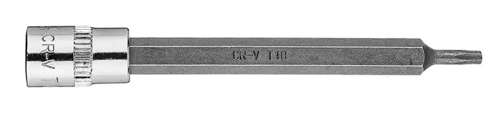 Torx TX10 1/4 lokma üzerine uç, uzun, 87 mm
