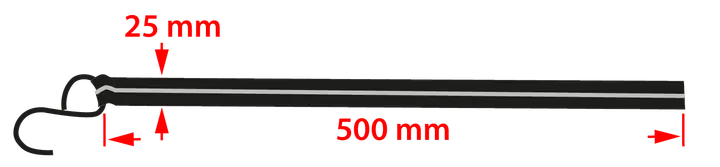 Cırcırlı bağlama kayışı 25 mm x 5 m, 260 kg dayanımlı PP