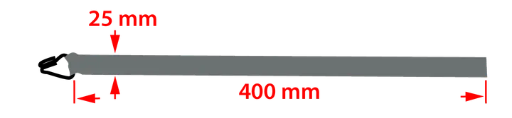 Cırcırlı bağlama kayışı 25 mm x 4 m, 1000 kg dayanımlı PES