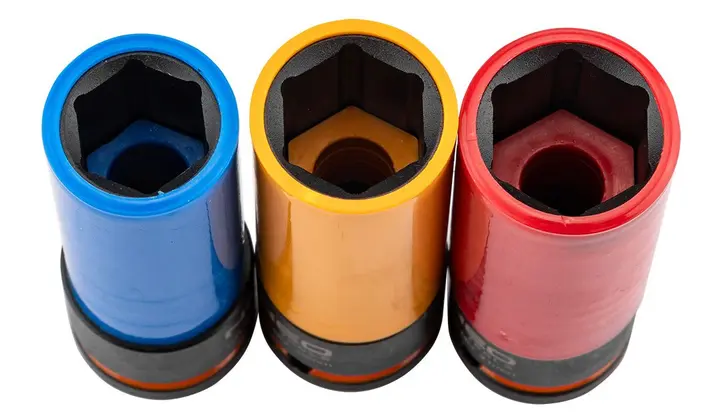 Jant somunu kilit lokması 1/2, 3 parça set (17 mm, 19 mm, 21 mm), Cr-Mo