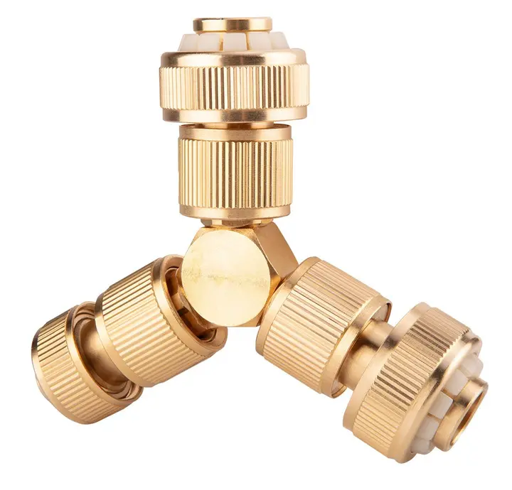 Üç yollu manifold, pirinç