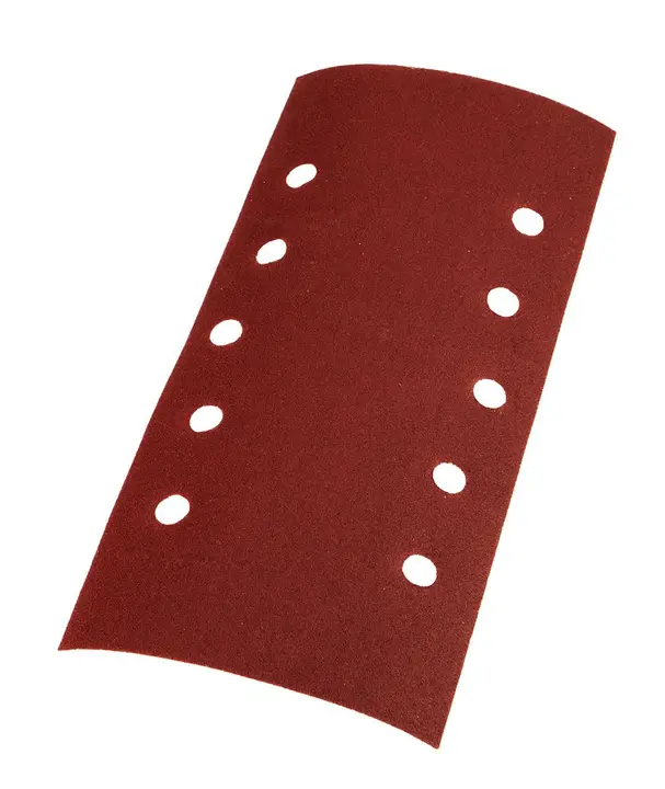 Cırt bantlı zımpara kağıdı 115 x 230 mm, P180, 5 adet, 10 delikli