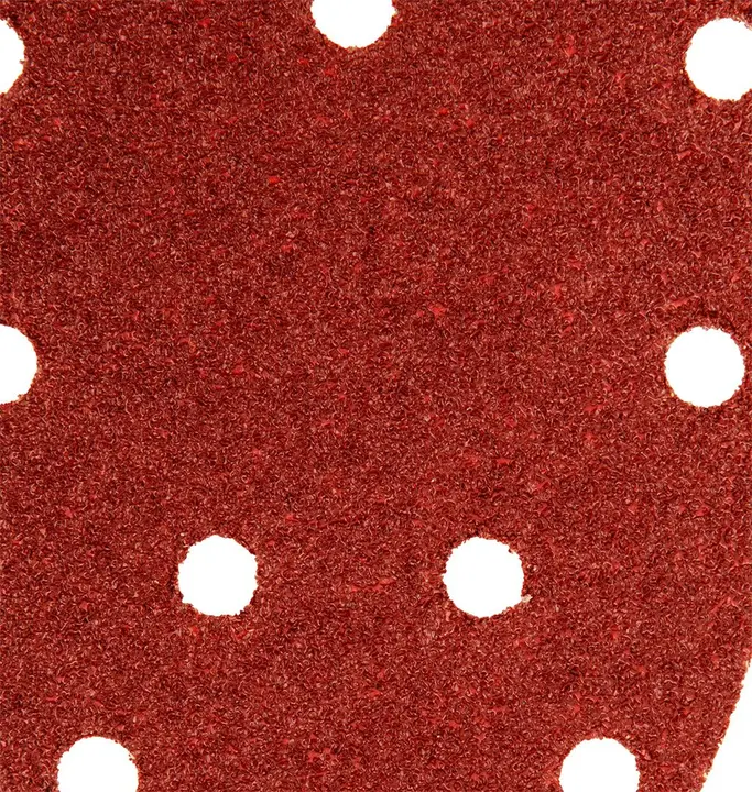Cırt bantlı zımpara kağıdı, ütü tipi 80 x 140 mm, P40, 5 adet, 11 delikli