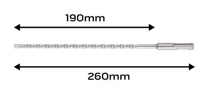 SDS Plus betonarme matkap ucu 6 x 260 mm, quatro