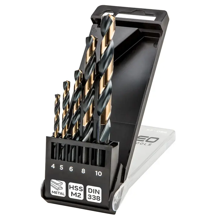 HSS-CNC metal matkap uçları, 124°, Pro-Tec, 4,0 - 10 mm, 5 parça set