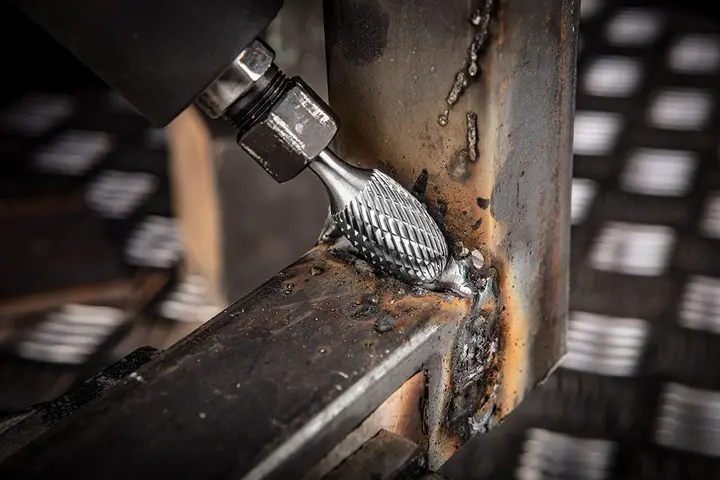 Metal freze ucu HM, tip E (oval), 8 x 13 mm, şaft 6 x 45 mm