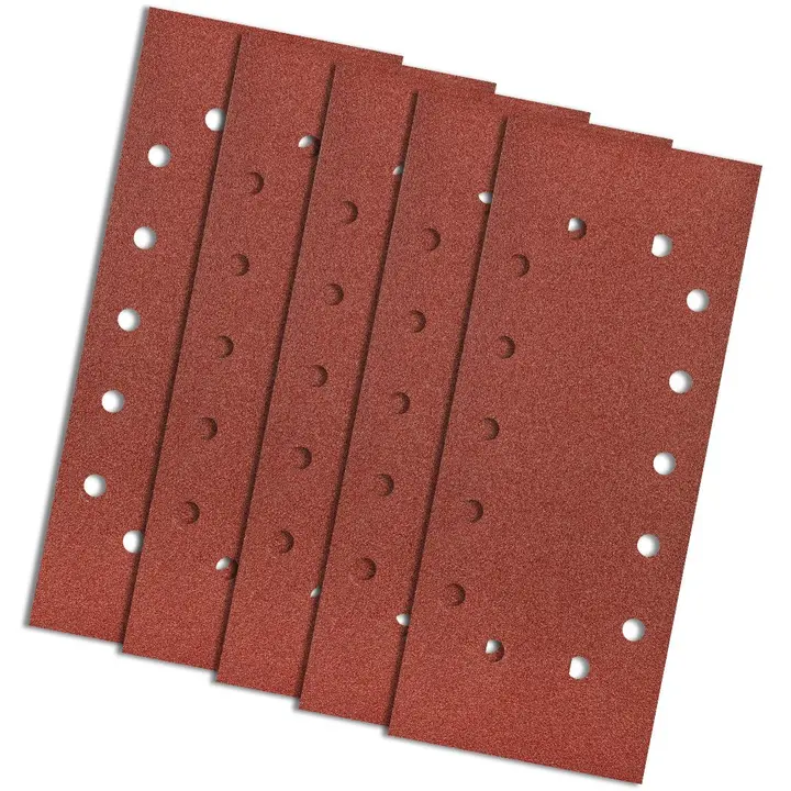 Zımpara kağıdı 115 x 280 mm, K100, 5 adet, delikli