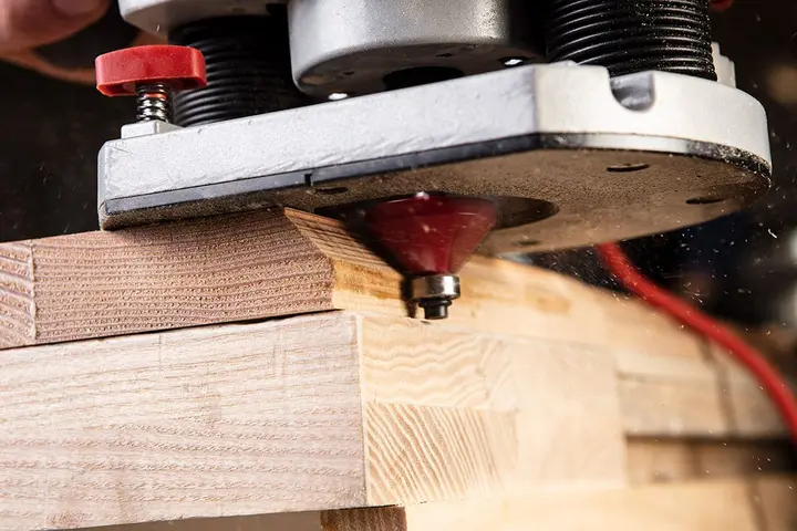 Rulmanlı profil freze ucu, TCT, 35.5 x 15.9 mm, şaft 8 mm