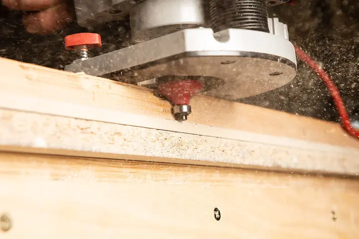 Rulmanlı profil freze ucu, dekoratif, TCT, 38.4 x 17.5 mm, şaft 12 mm