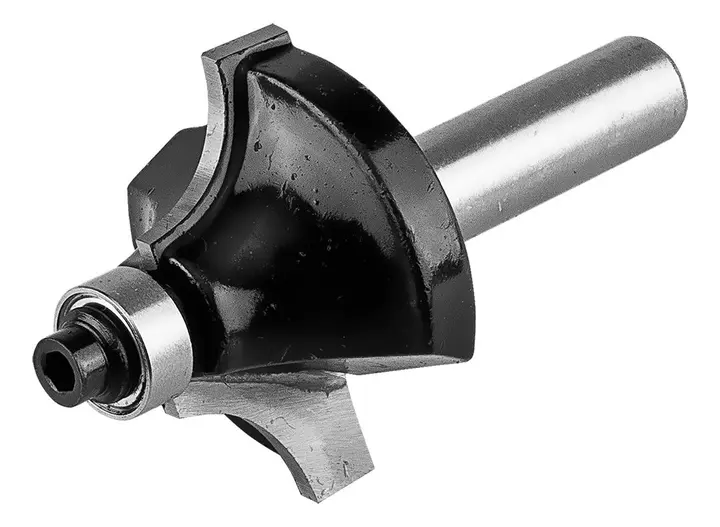 Ahşap için rulmanlı dekoratif freze ucu, widia, 32 x 15.5 mm, sap 8 mm