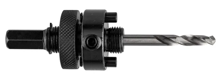 Bi-metal delik açma testereleri için kılavuz matkap uçlu adaptör 32-152 mm, Hex