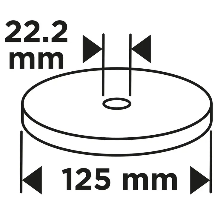 Flap disk 125 x 22.2 mm, P