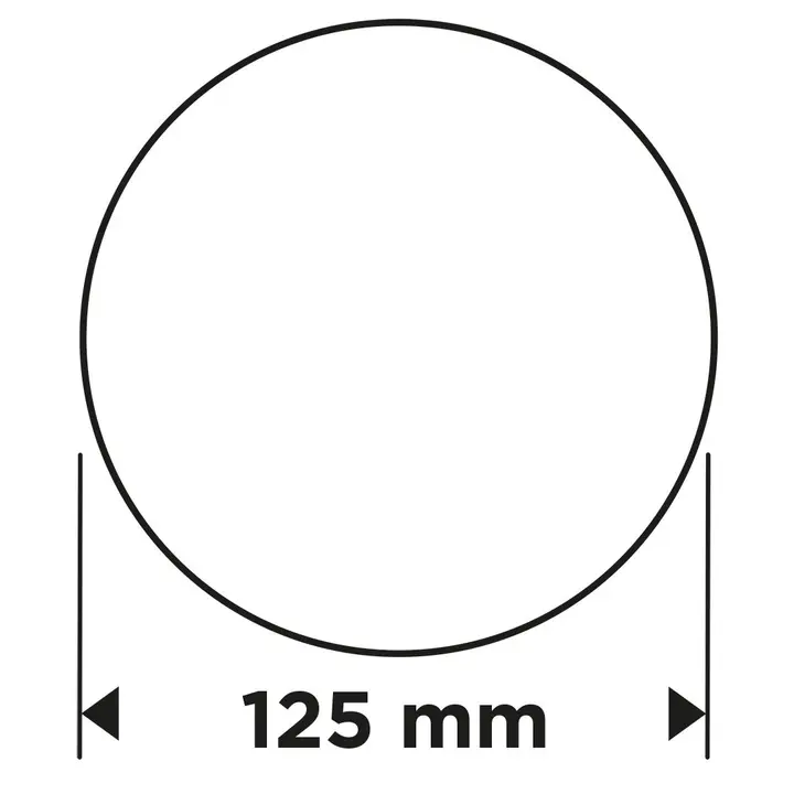 Cırt bantlı zımpara diskleri 125 mm, P80, 5 adet, deliksiz
