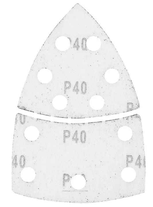 Zımpara kağıdı, cırt bantlı, iron 102 x 152 mm, P40, 5 adet, 11 delikli
