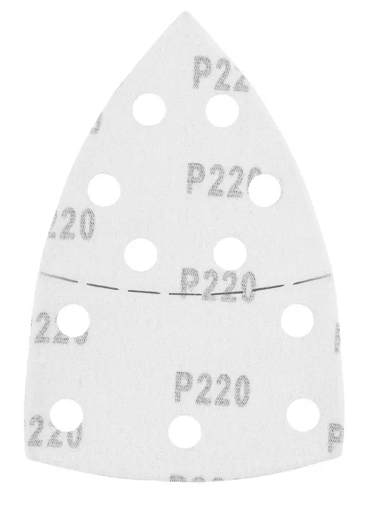 Zımpara kağıdı, cırt bantlı, iron 102 x 152 mm, P220, 5 adet, 11 delikli