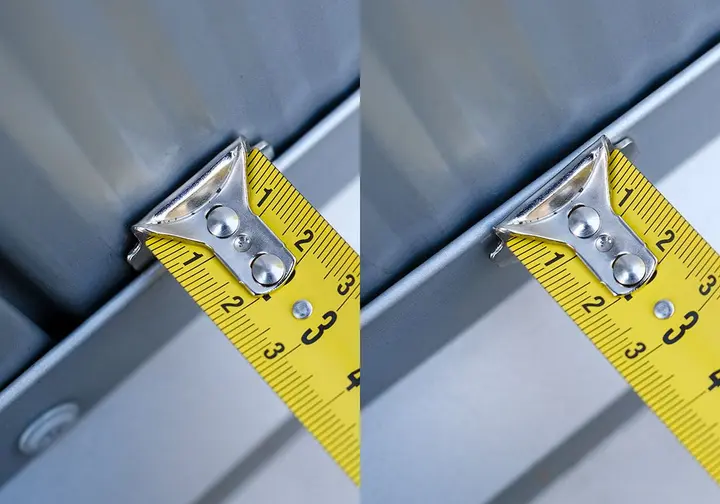 Geri sarılabilir çelik şerit metre 5 m x 25 mm, mıknatıslı