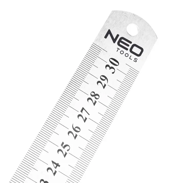 Cetvel 30 cm, paslanmaz çelik