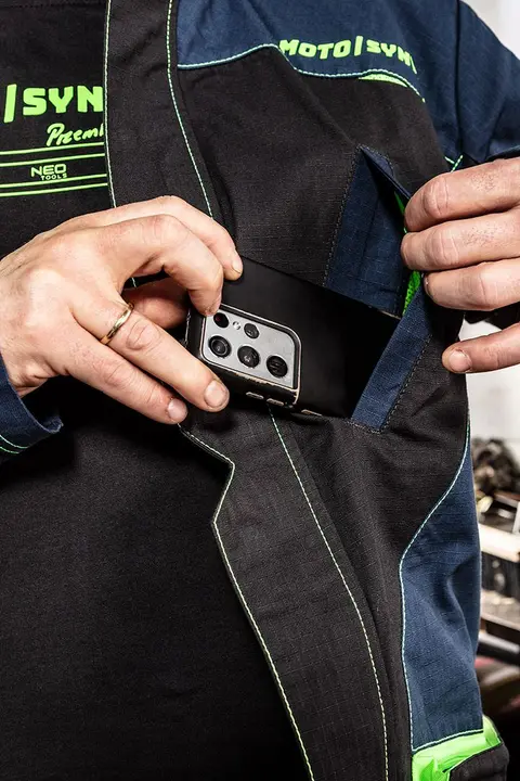Motosynteza iş sweatshirt'ü, %100 pamuklu ripstop