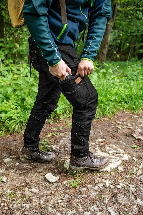 5 cepli iş pantolonu DENIM, siyah