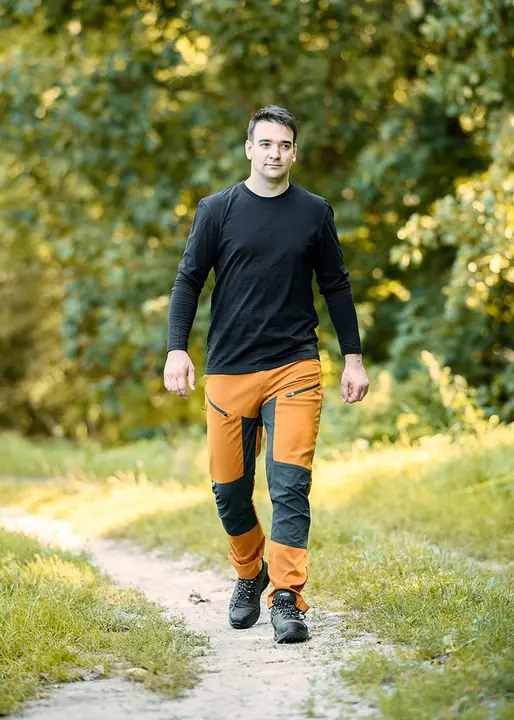OUTDOOR iş pantolonu, 4 yönlü streç, hardal gri