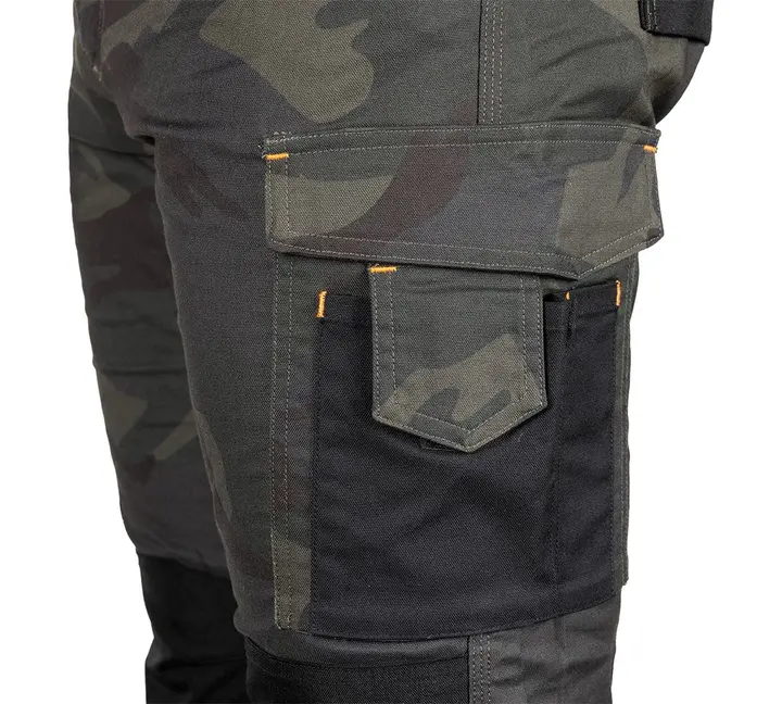 Mix&Match iş pantolonu, Canvas, Cordura takviyeli, yeşil kamuflaj