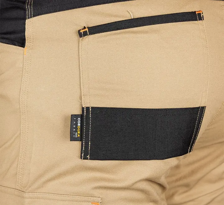 Mix&Match iş pantolonu, Canvas, Cordura takviyeli, bej/siyah