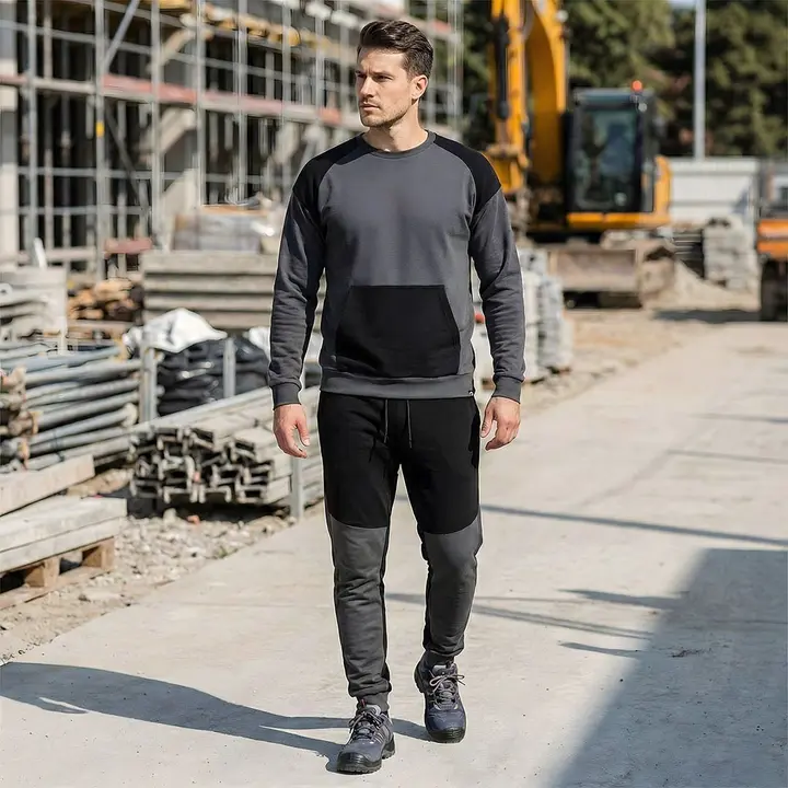 COMFORT Sweatshirt, gri-siyah