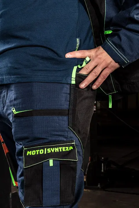 Polo yaka tişört Motosynteza, %100 pamuklu pike