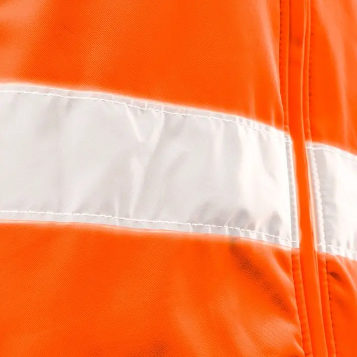 Yüksek görünürlüklü iş ceketi, kapüşonlu softshell, turuncu