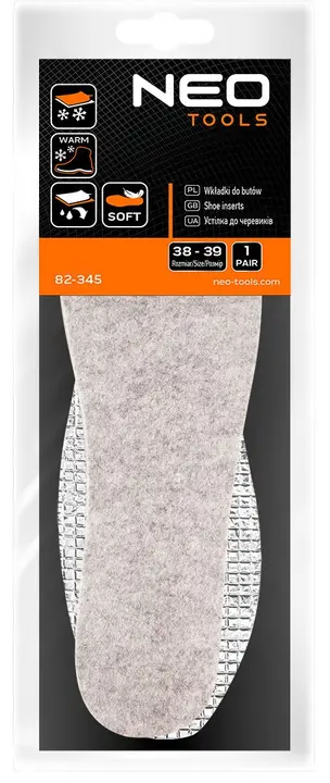 Termal konfor ayakkabı tabanlığı, numara