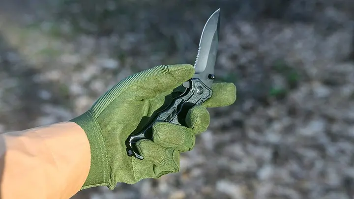 Taktik eldiven, sentetik deri, numara