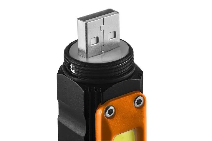 Şarj edilebilir USB el feneri 300 lm 2'si 1 arada CREE XPE + COB LED