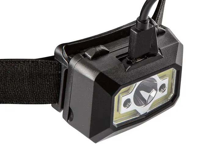 Şarj edilebilir USB kafa lambası 250 lm COB LED + hareket sensörü