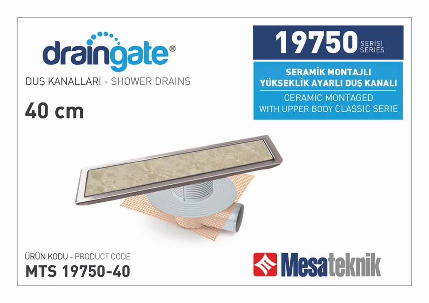 MTS 19750 Seramik Montajlı Yükseklik Ayarlı