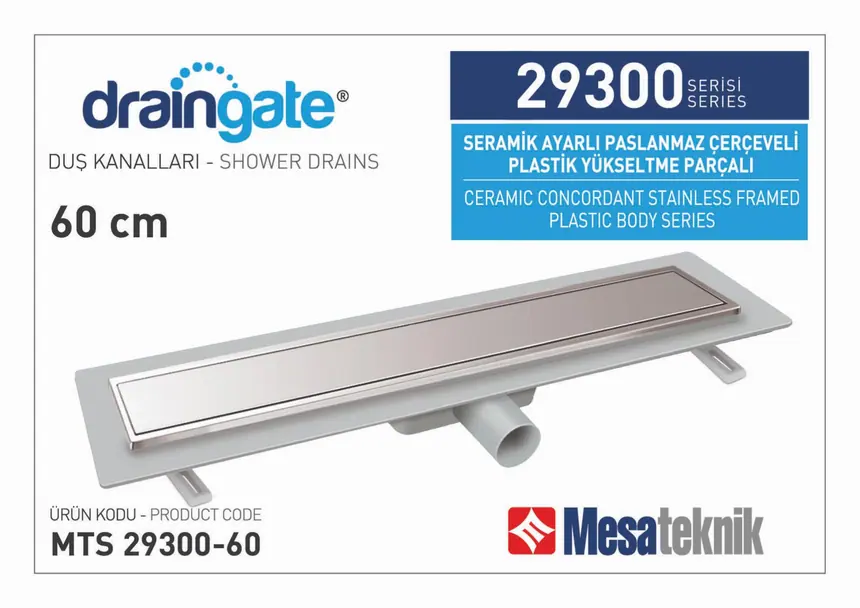 MTS 29300 Seramik Ayarlı Paslanmaz Çerçeveli Plastik Yükseltme Parçalı