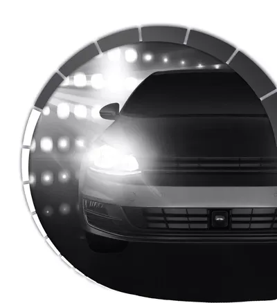 LEDriving headlight for VW Golf VII LEDHL103-CM LHD