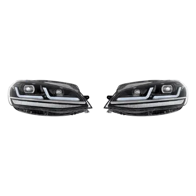 LEDriving headlight for VW Golf VII Facelift LEDHL109-BK LHD